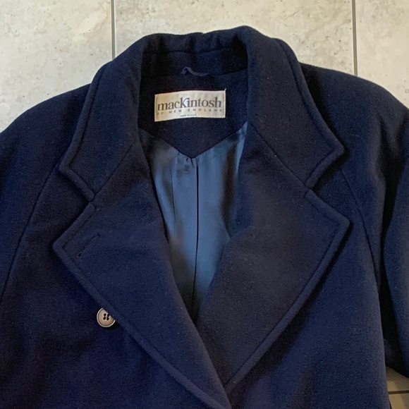 Vintage Mackintosh Long Wool Coat - Picture 9 of 10